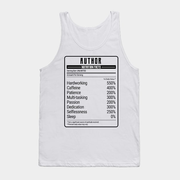 author nutrition value Tank Top by IndigoPine